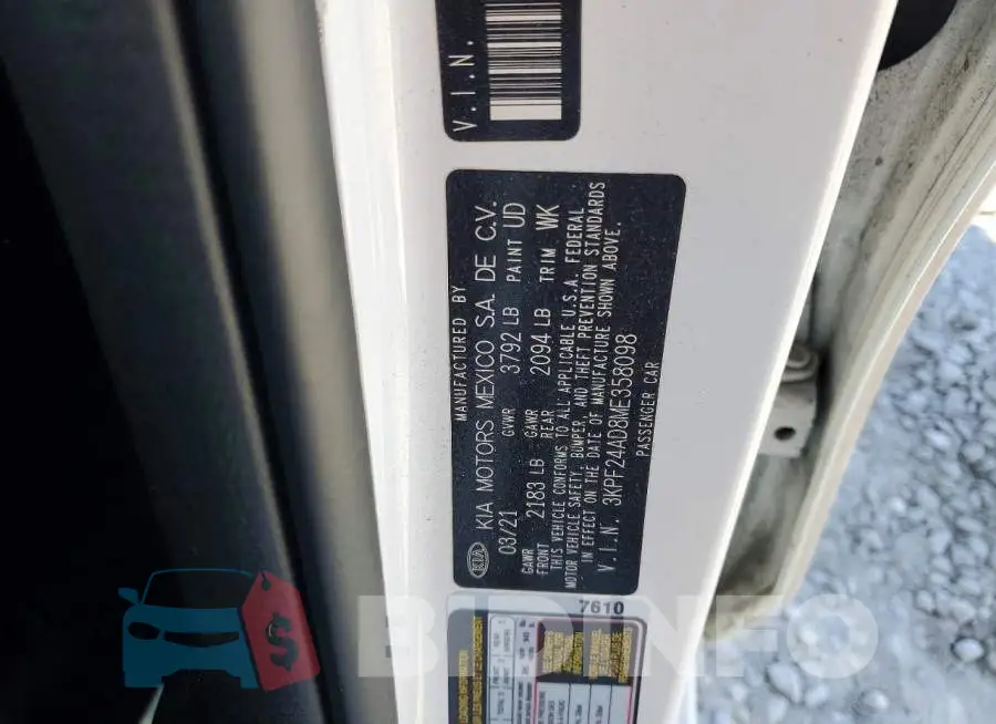 3KPF24AD8ME358098 Photo# 13