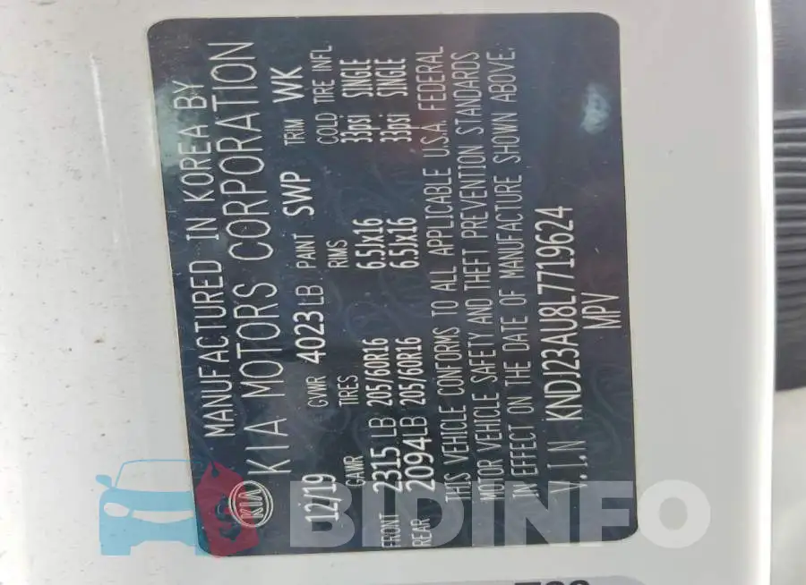 KNDJ23AU8L7719624 Photo# 12