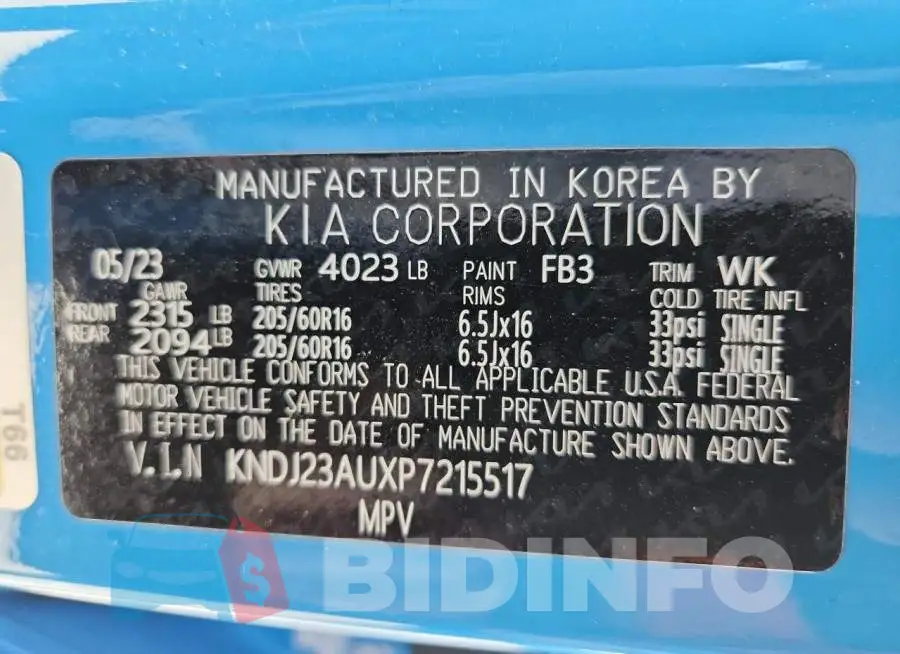 KNDJ23AUXP7215517 Photo# 13