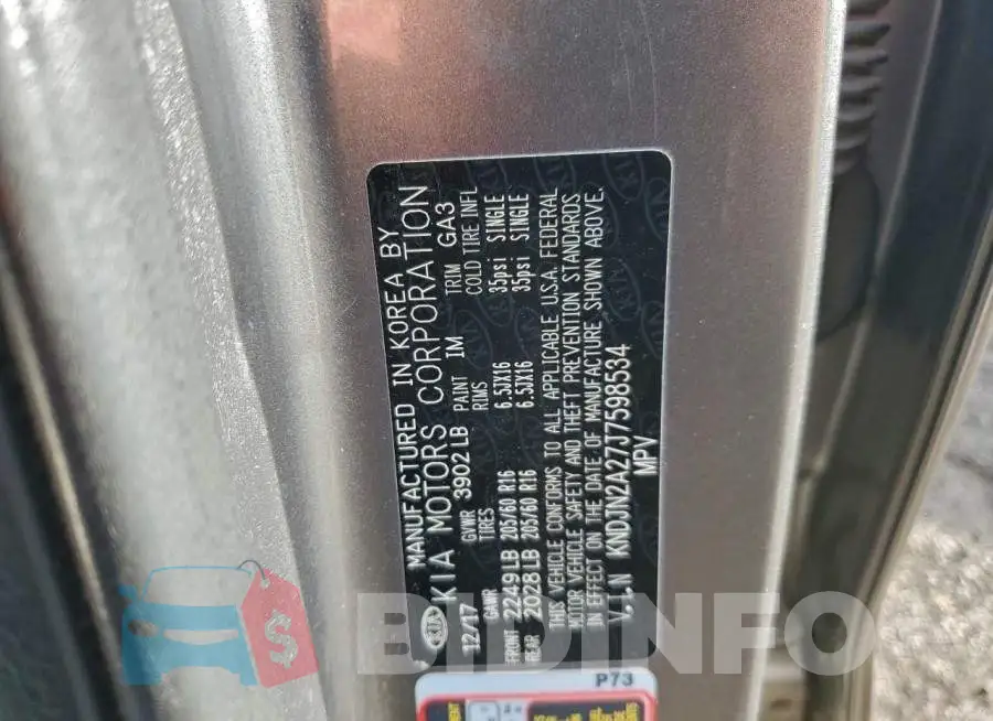 KNDJN2A27J7598534 Photo# 13