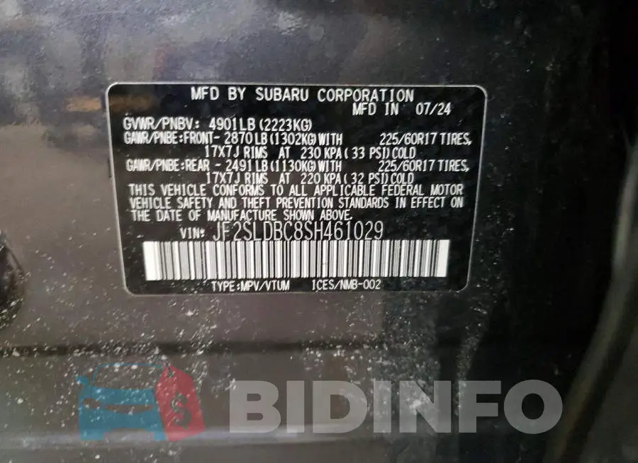JF2SLDBC8SH461029 Photo# 13