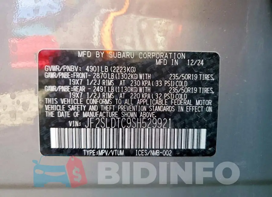 JF2SLDTC9SH529921 Photo# 14