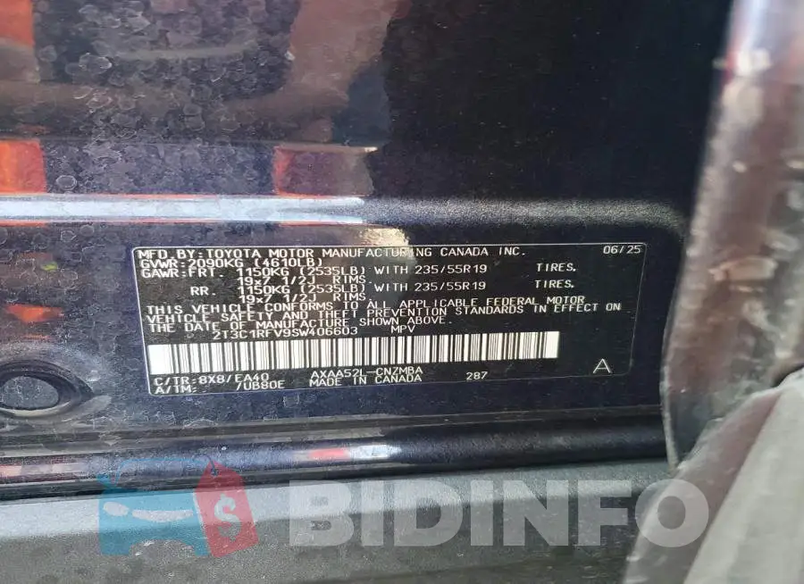 2T3C1RFV9SW406603 Photo# 14