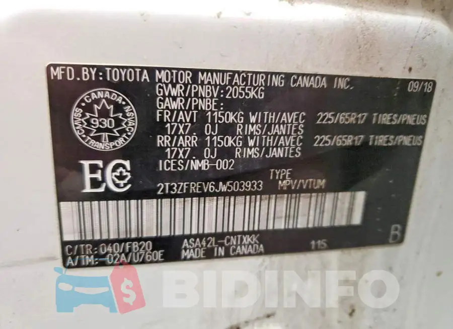 2T3ZFREV6JW503933 Photo# 13