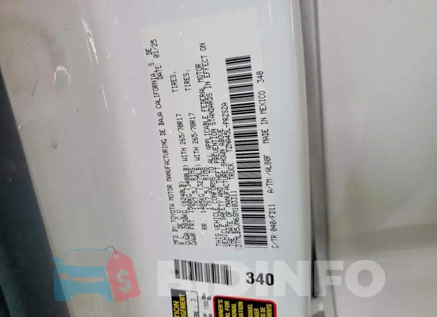 3TMLB5JN6SM103311 Photo# 13