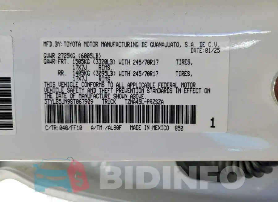 3TYLB5JN9ST067909 Photo# 12