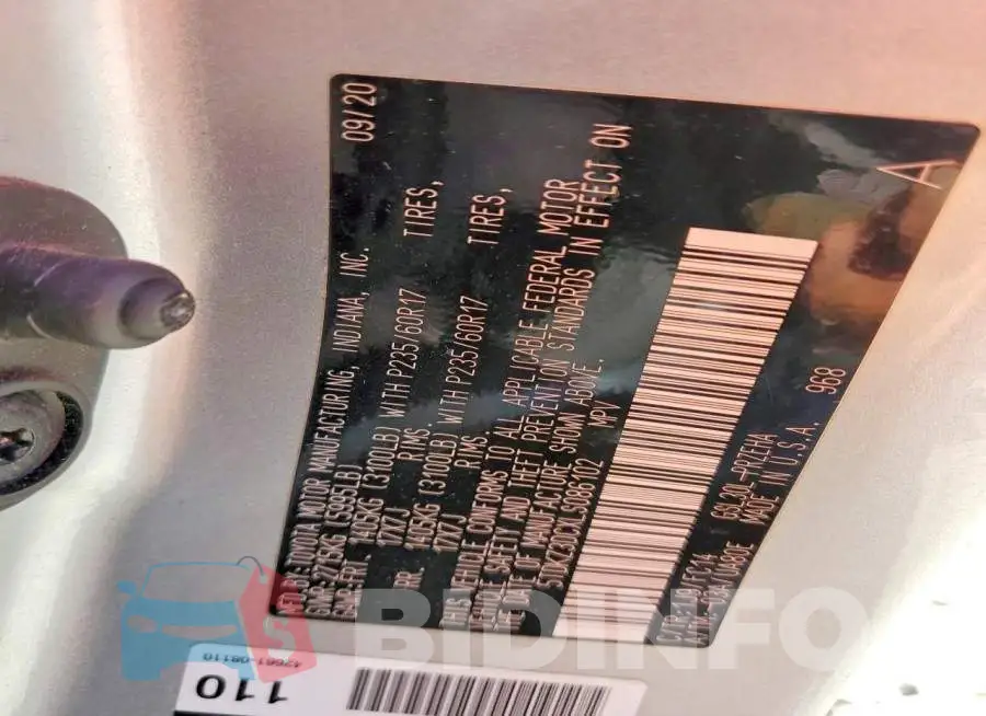 5TDKZ3DCXLS086102 Photo# 13