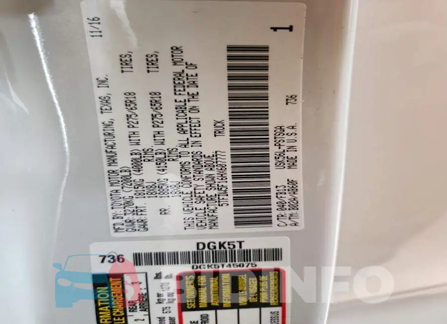5TFDW5F16HX607777 Photo# 13