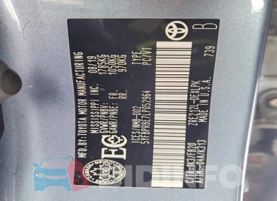 5YFBPRBE7LP052964 Photo# 13