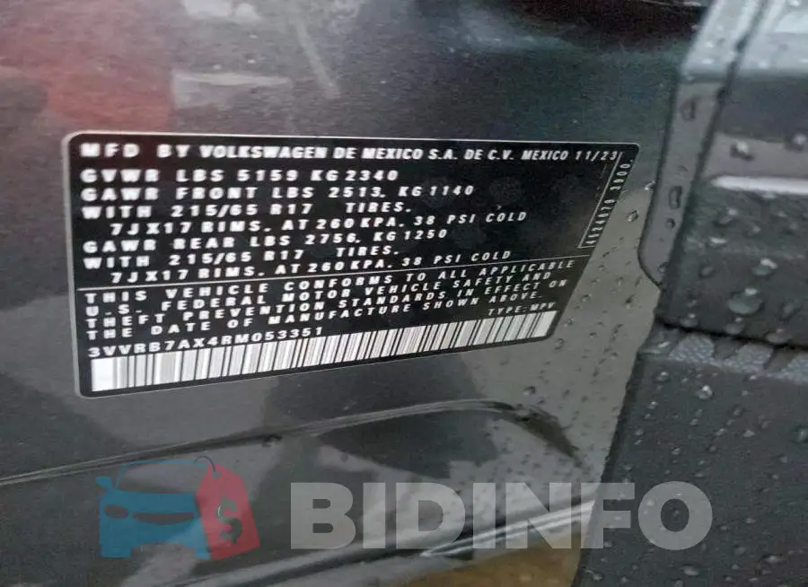 3VVRB7AX4RM053351 Photo# 13