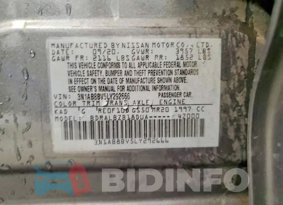 3N1AB8BV5LY292666 Photo# 12