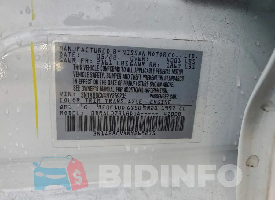3N1AB8CV4NY269235 Photo# 13