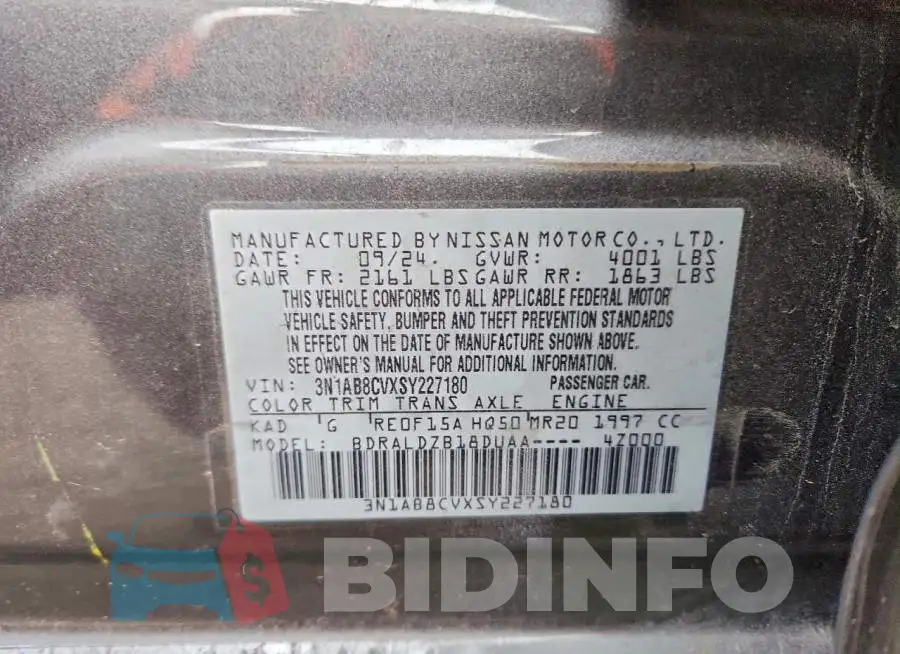 3N1AB8CVXSY227180 Photo# 13