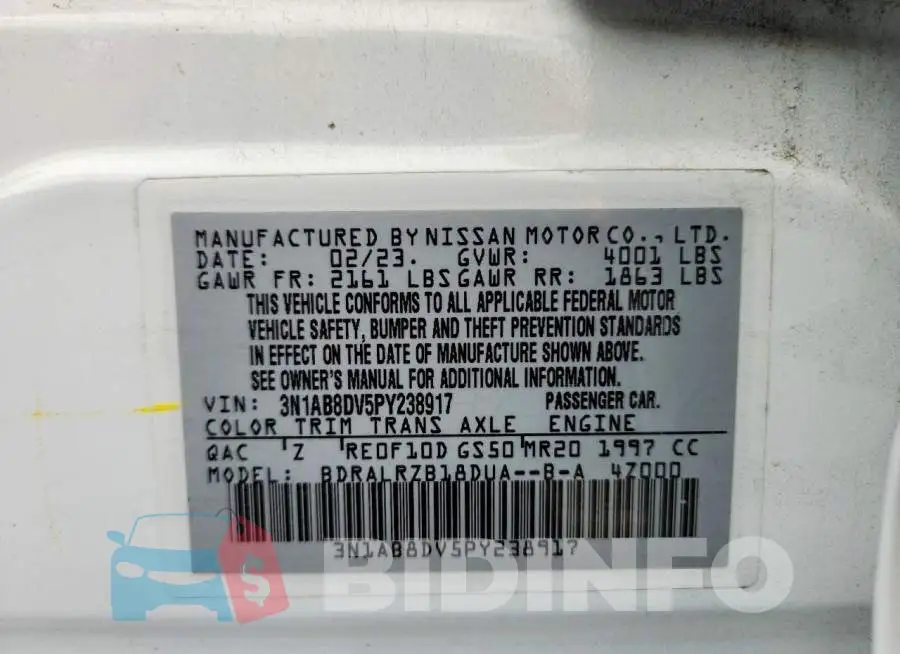3N1AB8DV5PY238917 Photo# 12