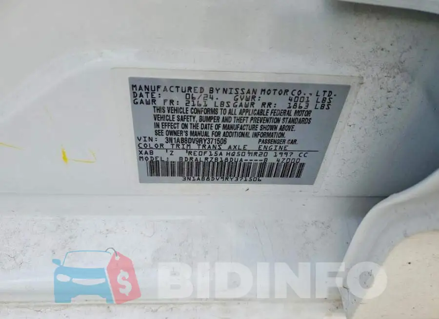 3N1AB8DV9RY371506 Photo# 12