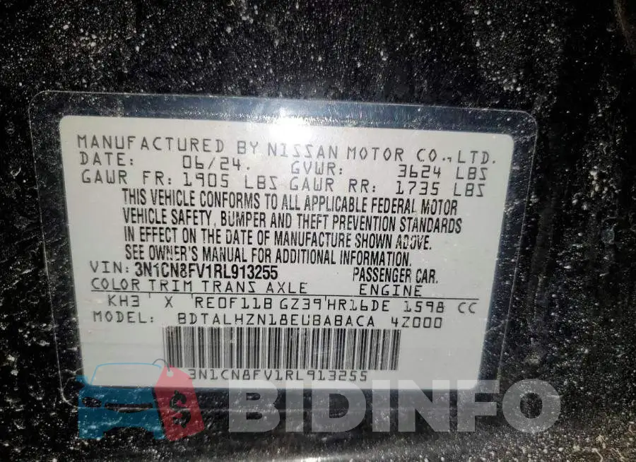 3N1CN8FV1RL913255 Photo# 12