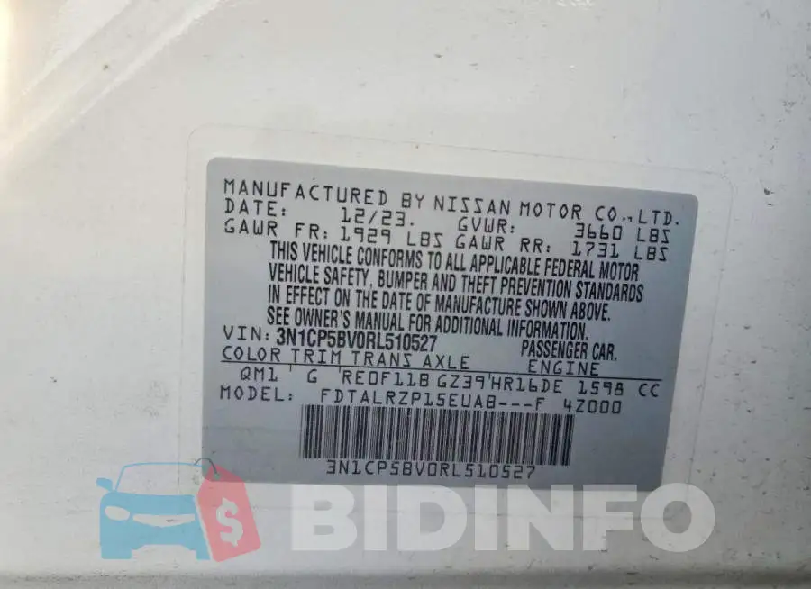3N1CP5BV0RL510527 Photo# 13
