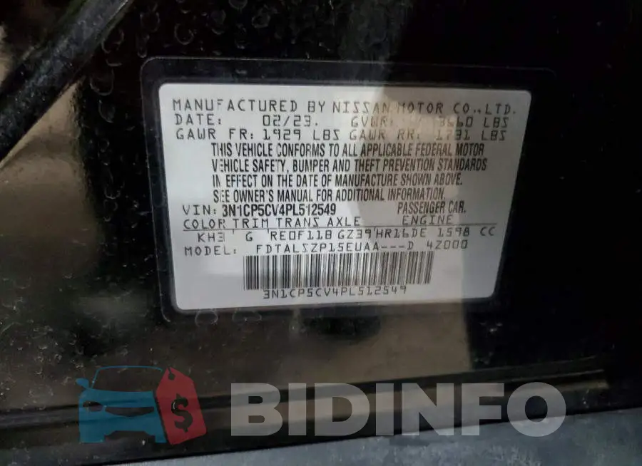 3N1CP5CV4PL512549 Photo# 13
