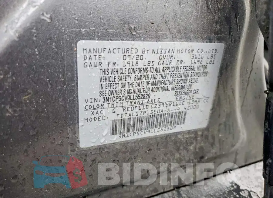 3N1CP5CV9LL552829 Photo# 14