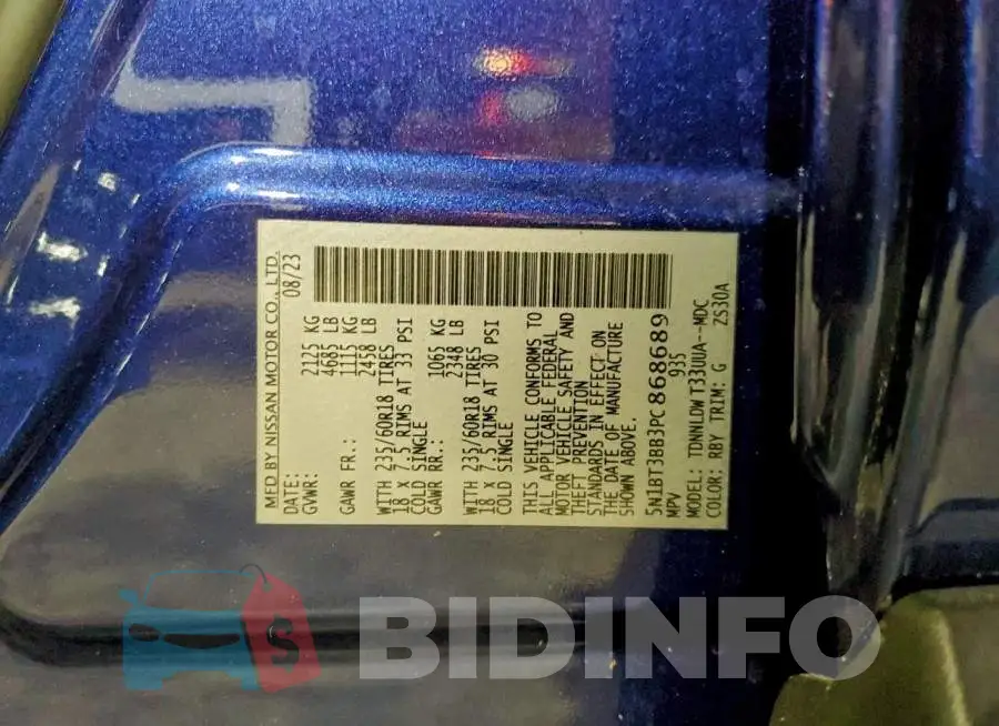 5N1BT3BB3PC868689 Photo# 13