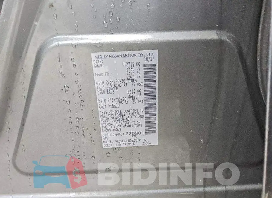 5N1DR2MM4JC620801 Photo# 13