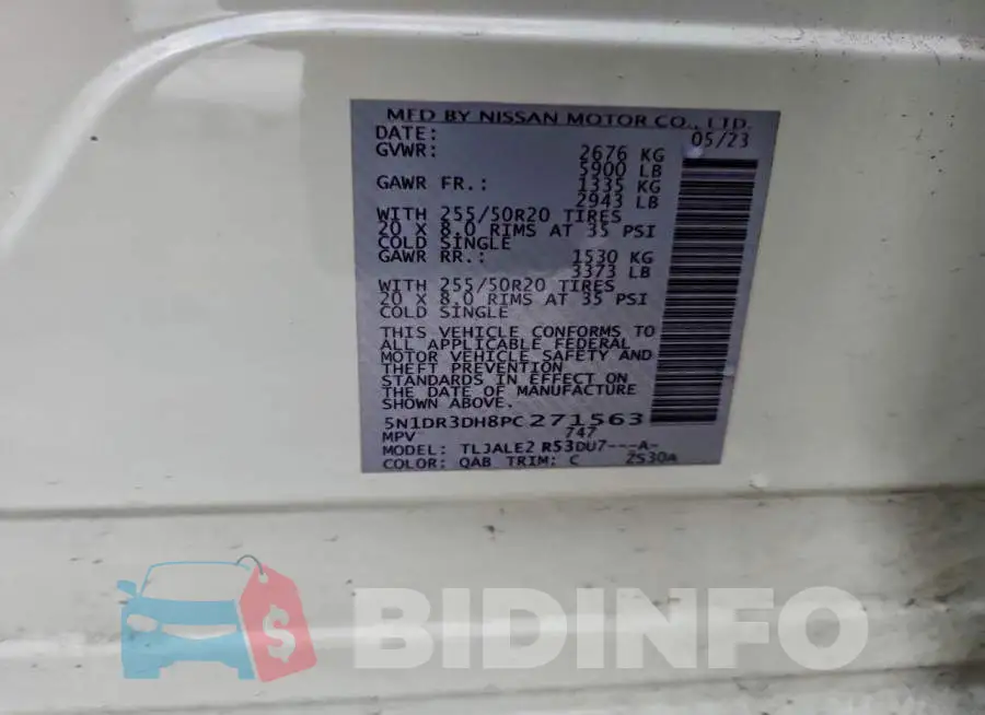 5N1DR3DH8PC271563 Photo# 12