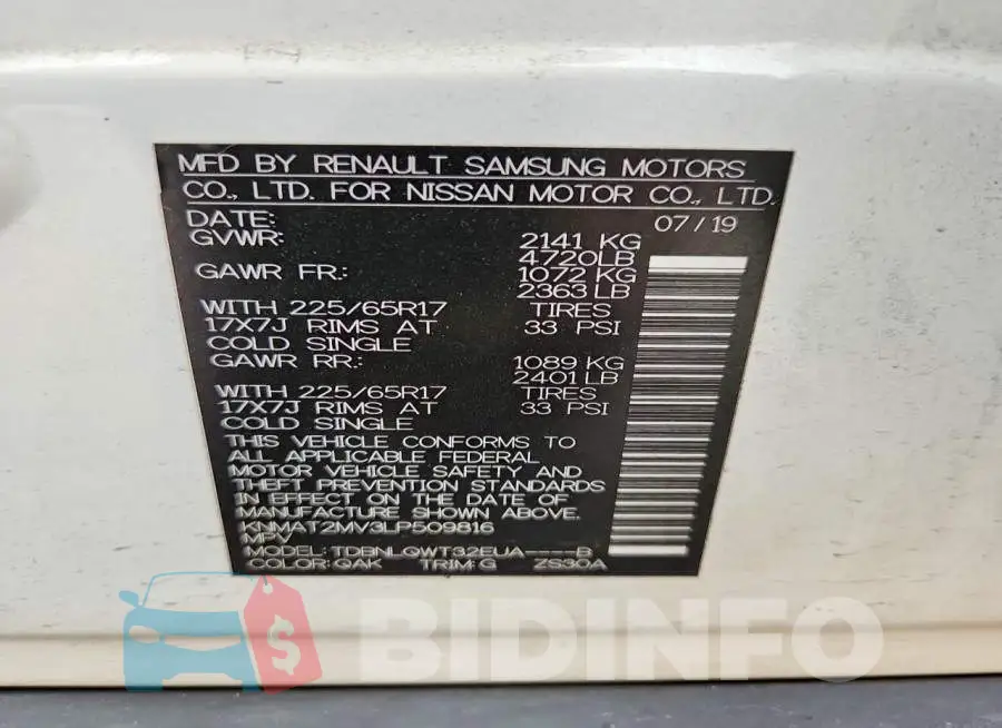 KNMAT2MV3LP509816 Photo# 13