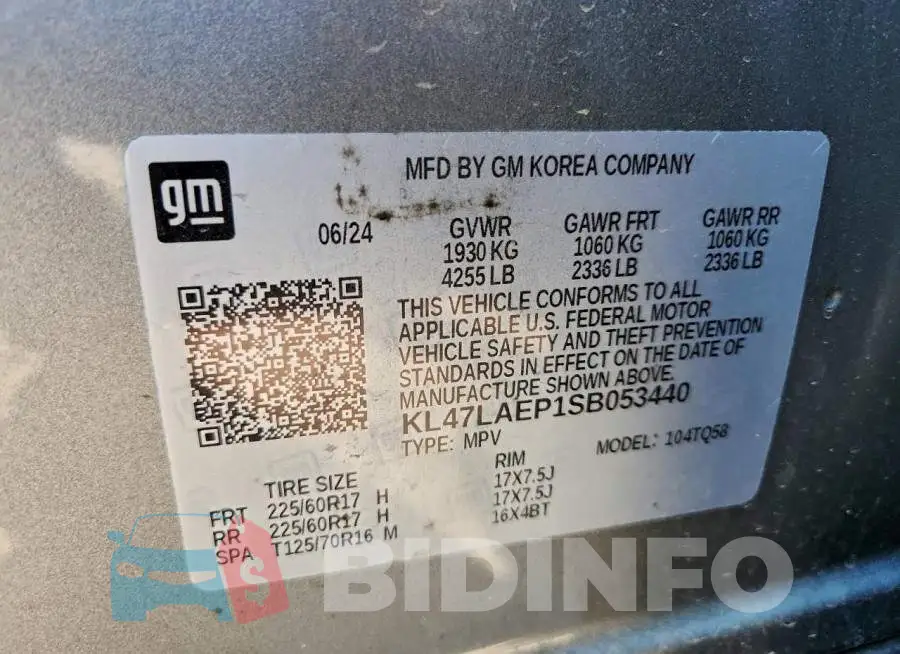 KL47LAEP1SB053440 Photo# 13