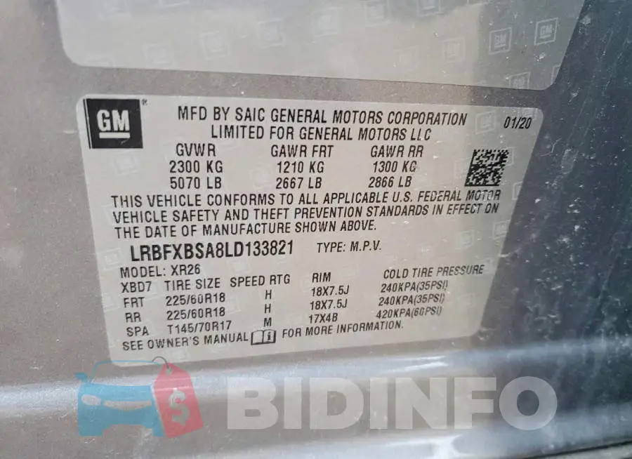 LRBFXBSA8LD133821 Photo# 13