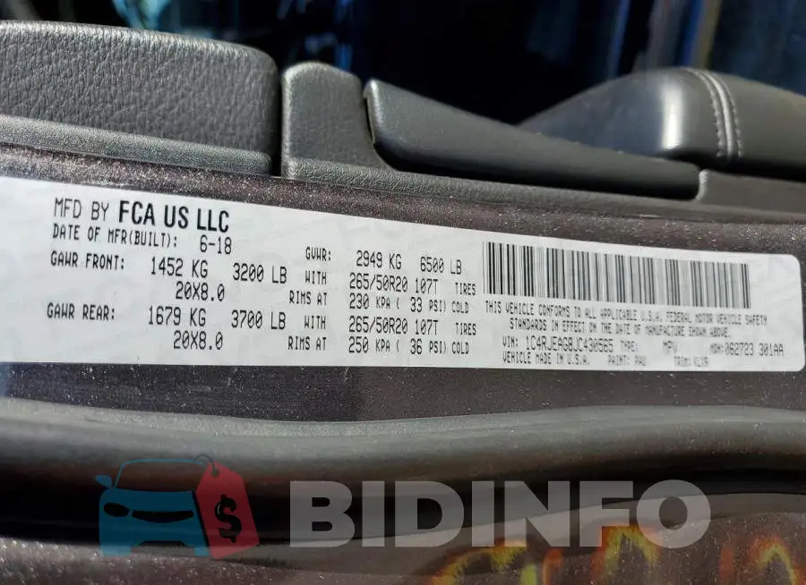 1C4RJEAG8JC430565 Photo# 13