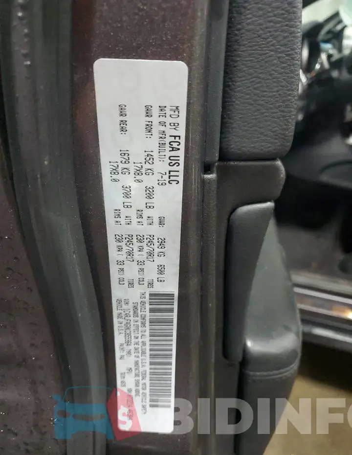 1C4RJFAG0KC855964 Photo# 13