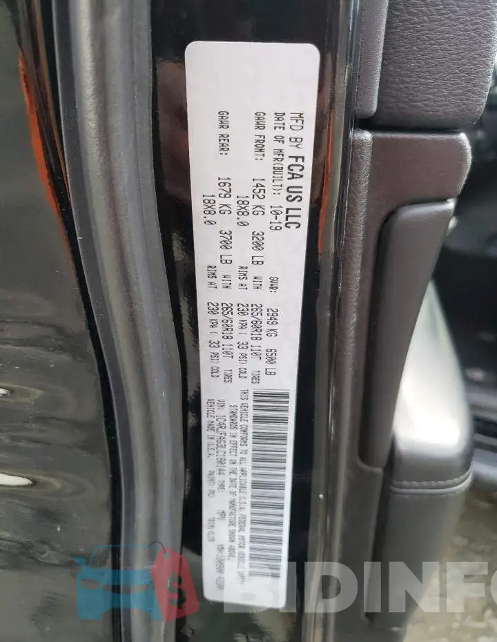 1C4RJFAG3LC180144 Photo# 13