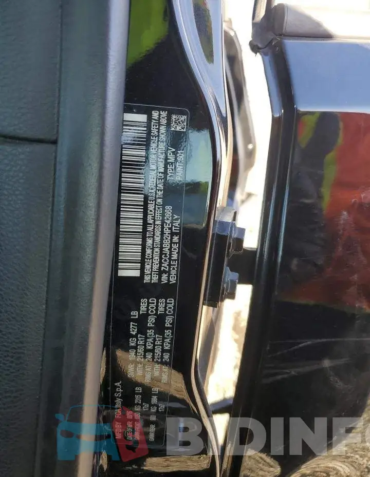 ZACCJABB2HPE42668 Photo# 13