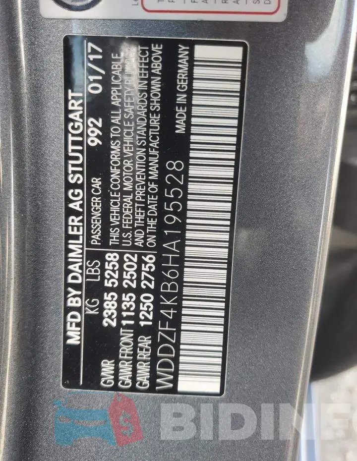 WDDZF4KB6HA195528 Photo# 12