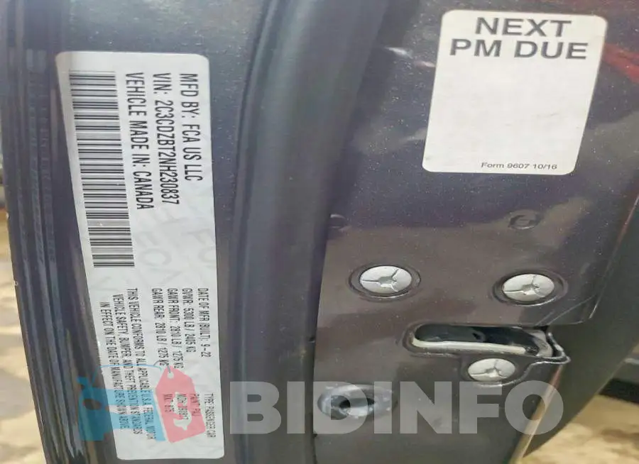 2C3CDZBT2NH230837 Photo# 11
