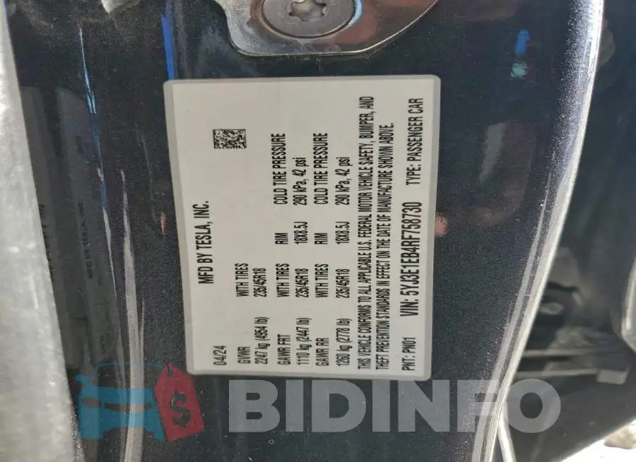 5YJ3E1EB4RF758730 Photo# 9