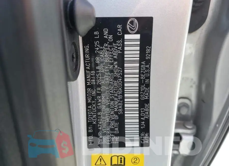 58ABZ1B16KU047527 Photo# 12