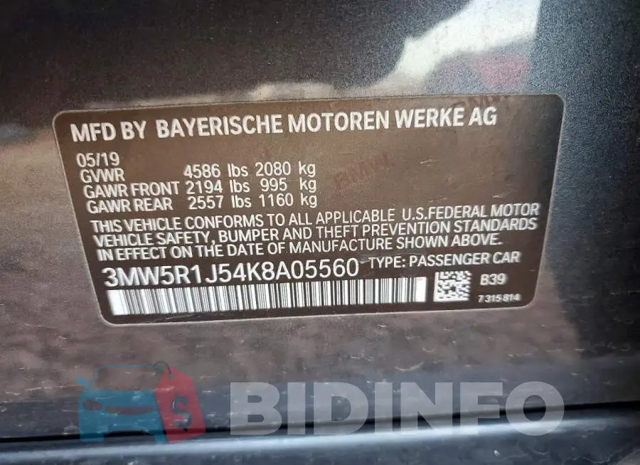 3MW5R1J54K8A05560 Photo# 12