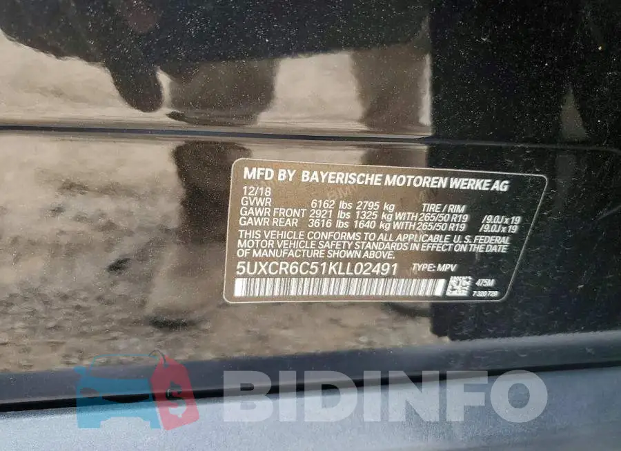 5UXCR6C51KLL02491 Photo# 13