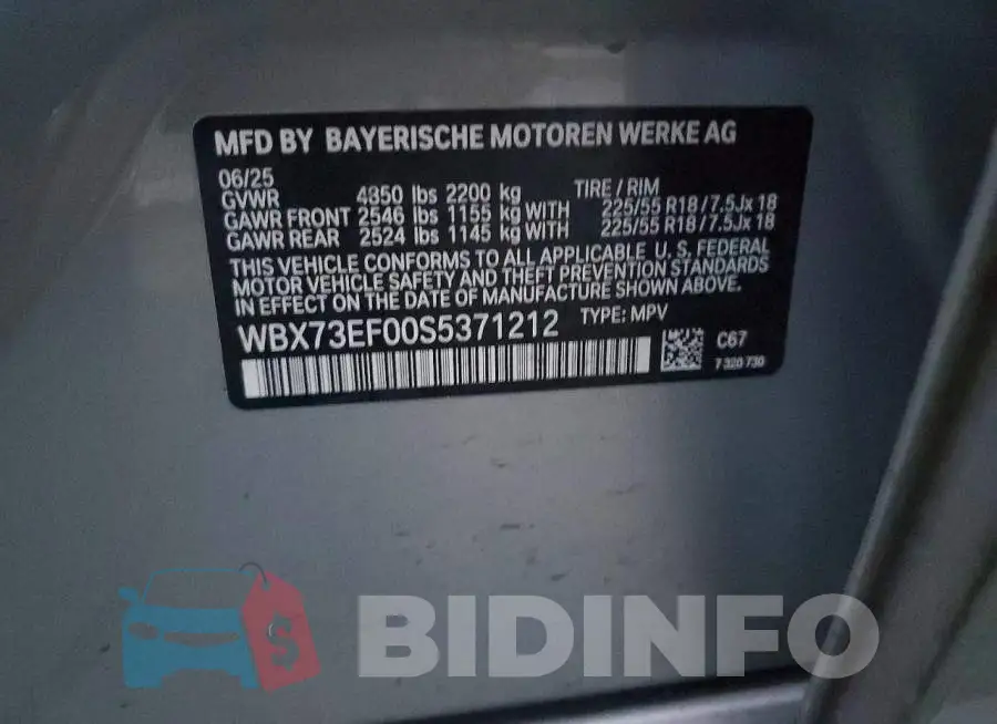 WBX73EF00S5371212 Photo# 13
