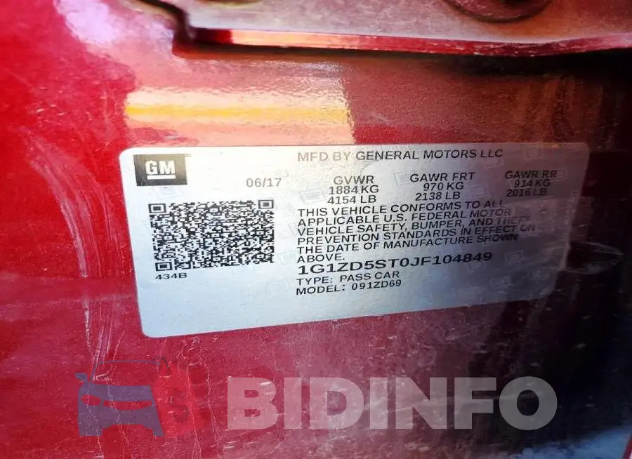 1G1ZD5ST0JF104849 Photo# 12