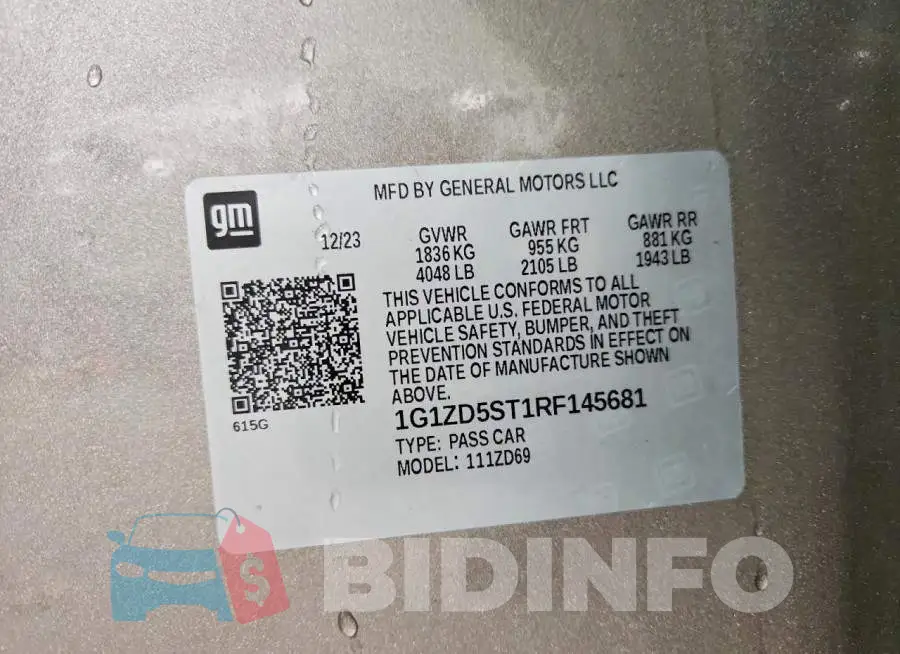 1G1ZD5ST1RF145681 Photo# 12