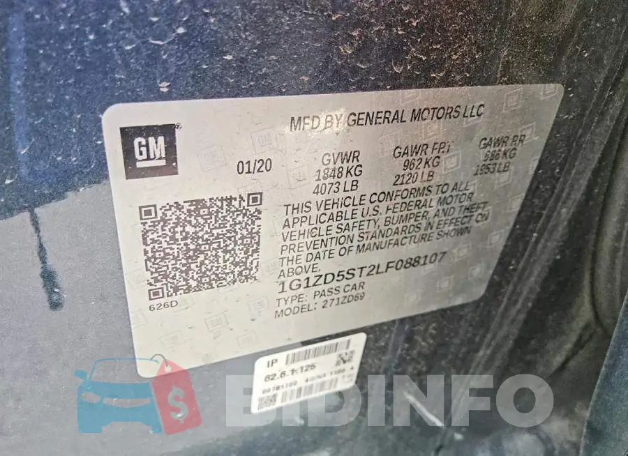 1G1ZD5ST2LF088107 Photo# 12
