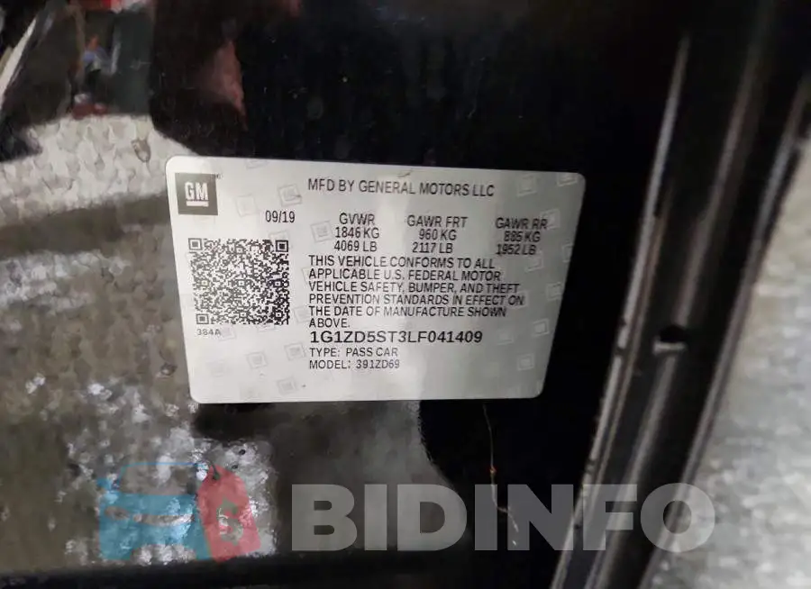 1G1ZD5ST3LF041409 Photo# 12