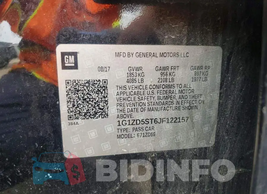 1G1ZD5ST6JF122157 Photo# 12