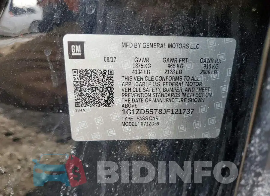 1G1ZD5ST8JF121737 Photo# 12