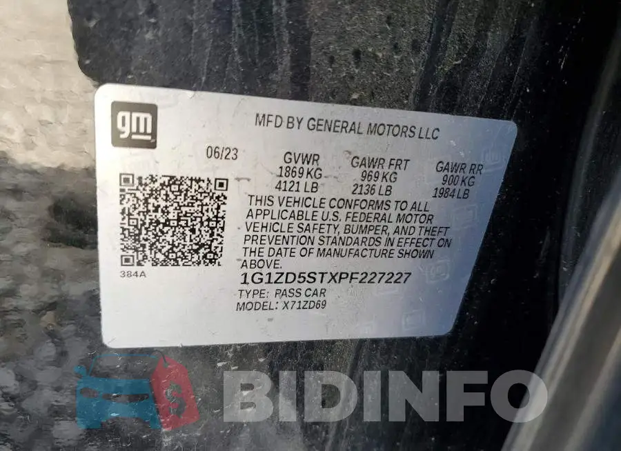 1G1ZD5STXPF227227 Photo# 12