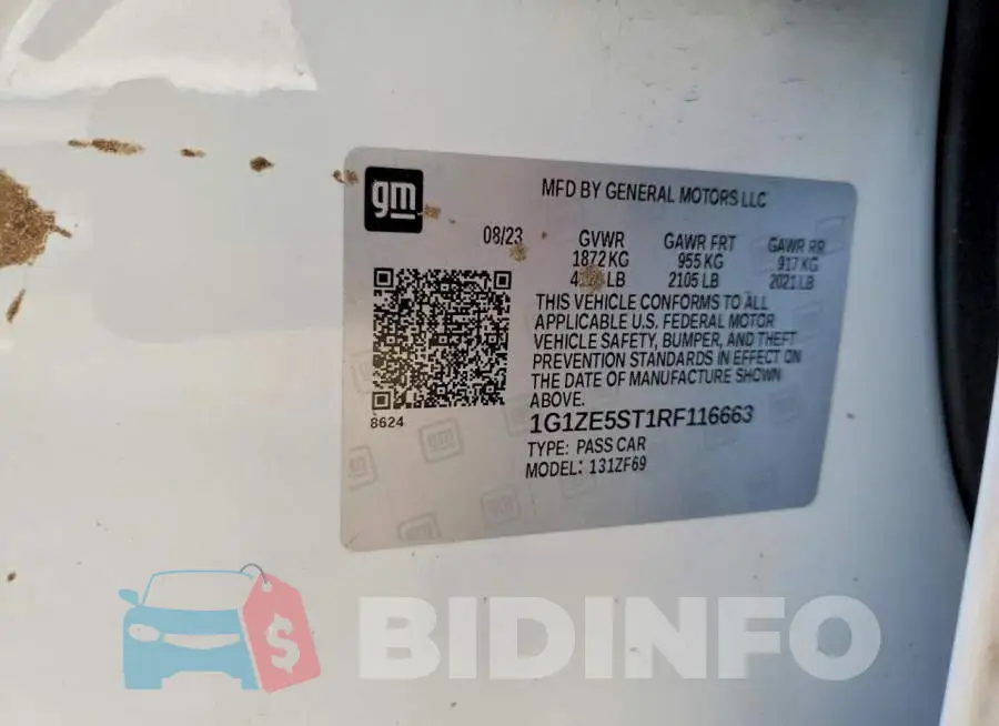 1G1ZE5ST1RF116663 Photo# 12