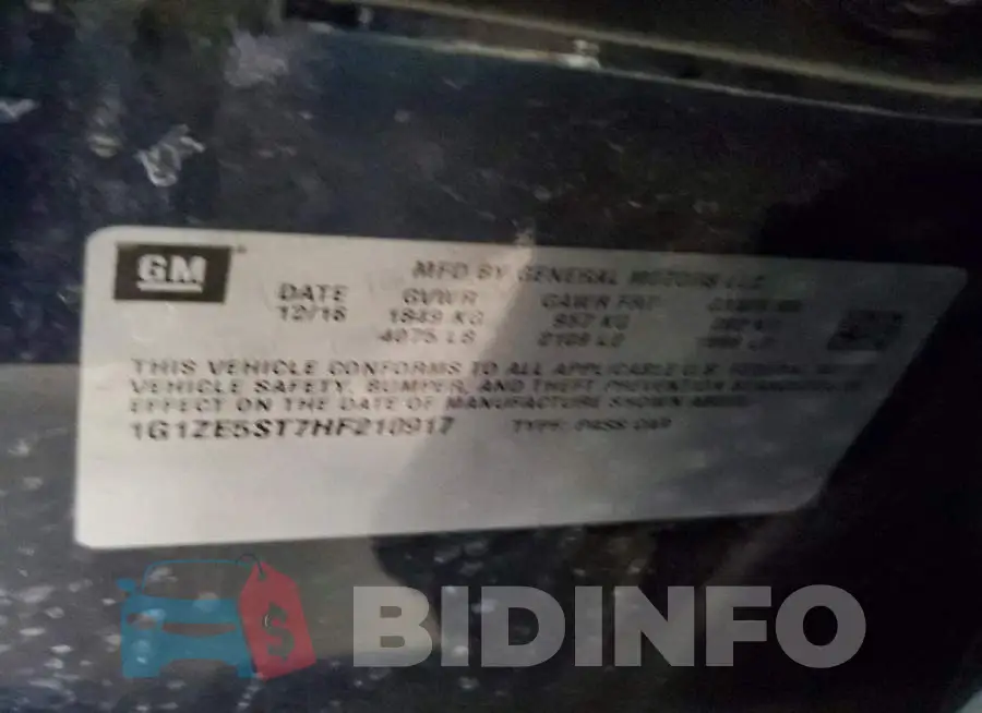 1G1ZE5ST7HF210917 Photo# 12