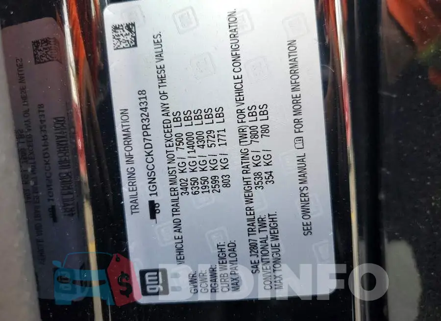 1GNSCCKD7PR324318 Photo# 13